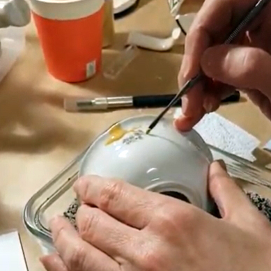 Jana Kánová kintsugi oprava porcelánu zlatom