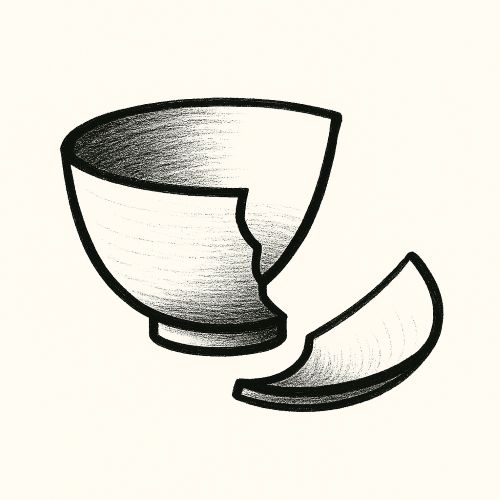 cenník _miska rozbitá Jana Kánová Kintsugi japonská oprava porcelánu zlatom