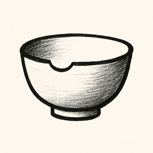 cenník_miska s chýbajúcim kúskom cenník_misku s prasklinou Jana Kánová Kintsugi japonská oprava porcelánu zlatom
